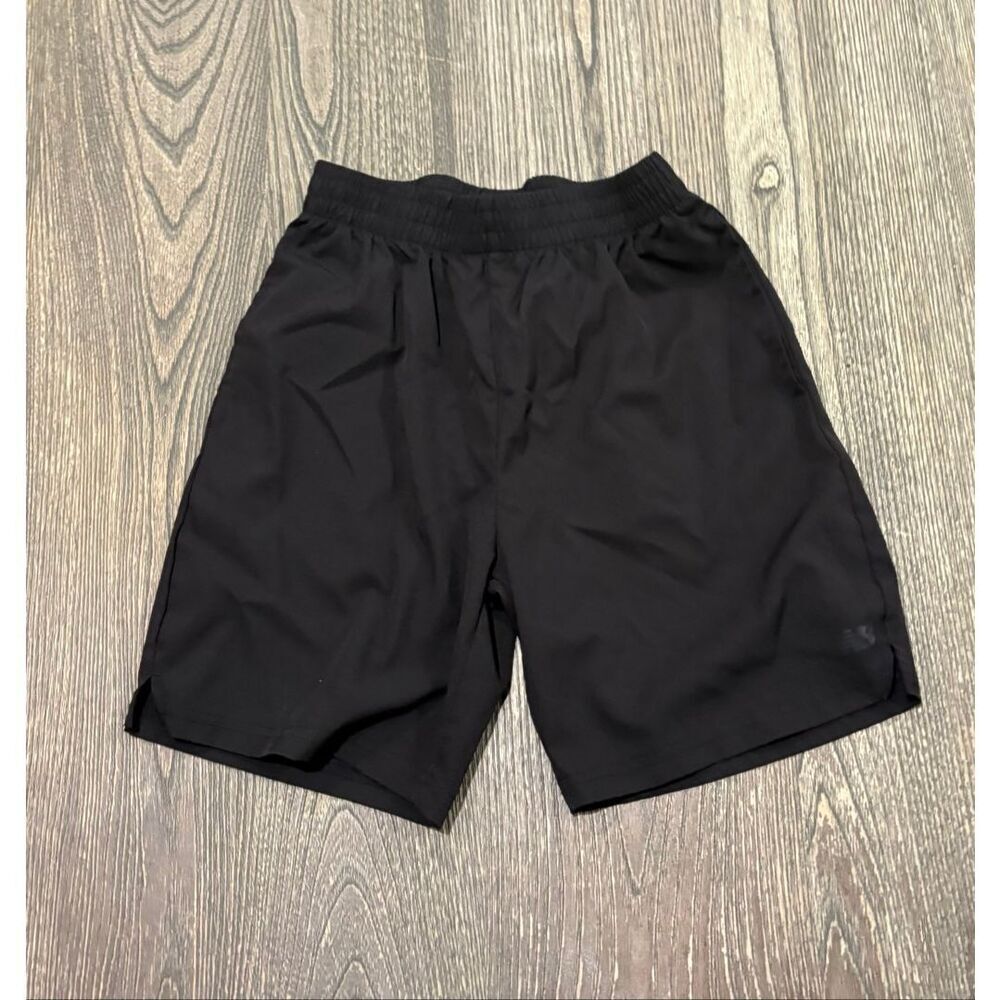 New Balance Boys Activewear Shorts High Rise Elastic Waist Pull-On Black Size 10